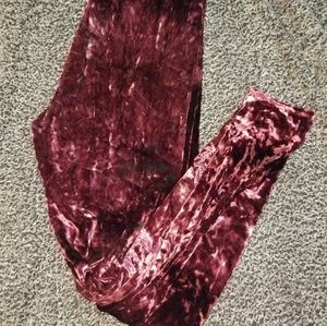 Womens velvet leggings